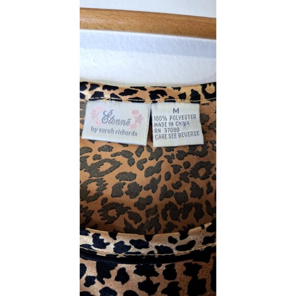ETONNE by SARAH RICHARDS Animal Print Sleep Wear Lounge Set Women's Sz Medium - Picture 5 of 9